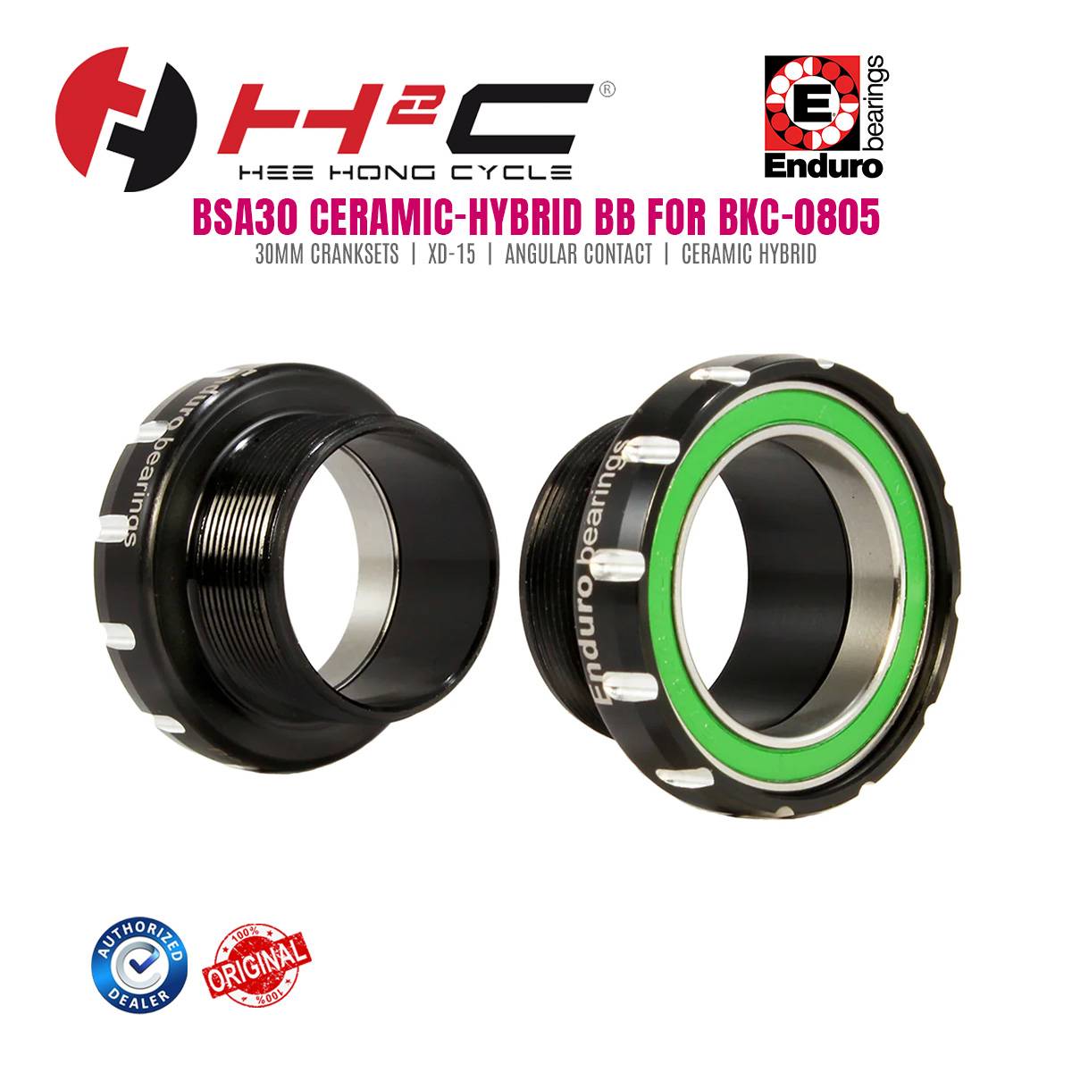 ENDURO BSA30 XD-15 Ceramic-Hybrid Bottom Bracket BKC-0805